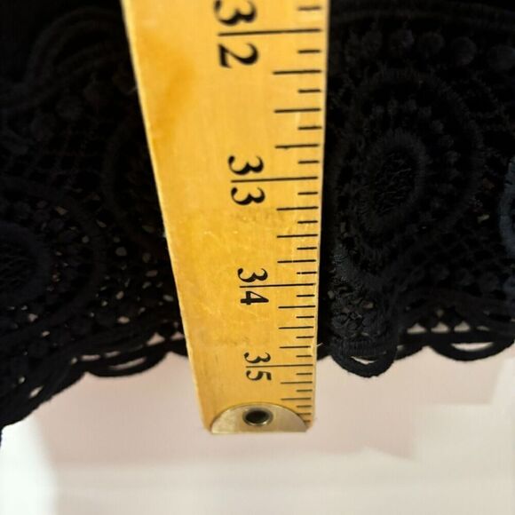 La Blanca Women's Tunic Swim Cover-Up Black Large Solid Short Sleeve V-Neck - Picture 8 of 10